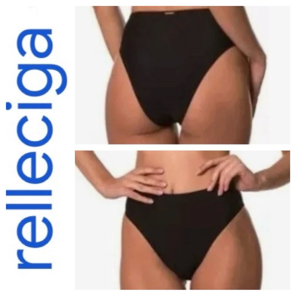➡️NWT Relleciga Black Bikini Bottom Size Large